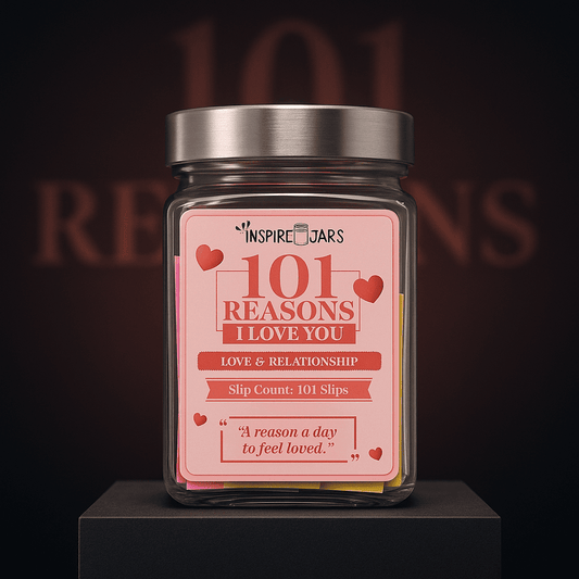 101 Reasons I Love You Jar | Romantic Gift for Couples