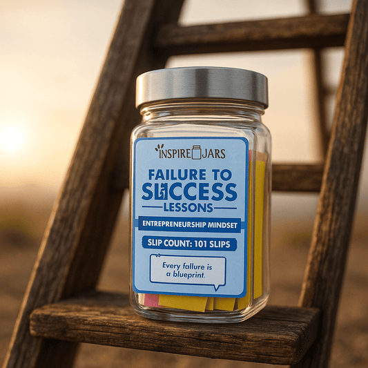 Failure to Success Lessons Jar – 101 Inspirational Notes for Entrepreneurs | Inspire Jars