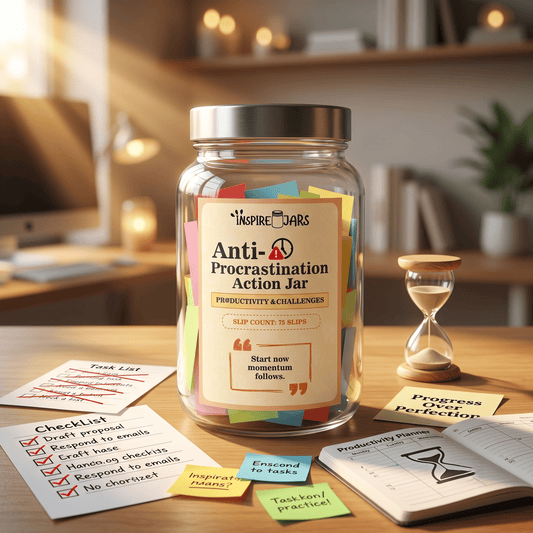 Anti Procrastination Jar | Daily Motivation & Productivity Gift