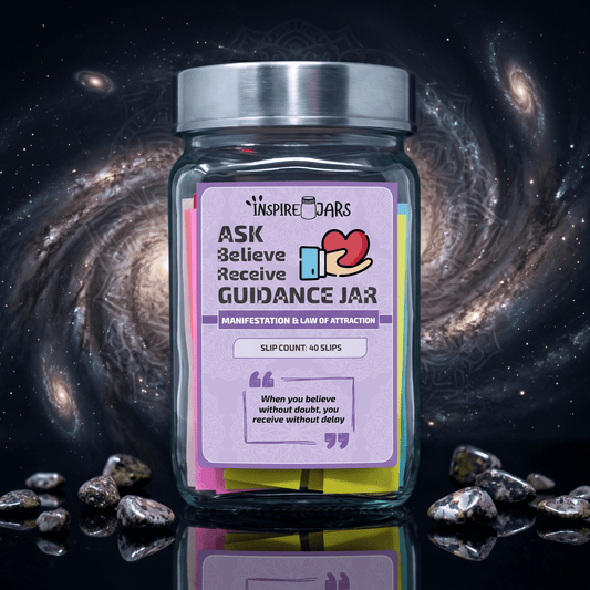 Ask Believe Receive Jar | Manifestation & Law of Attraction Gift