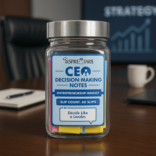 CEO Decision Making Jar – 60 Motivational Notes for Leaders | Inspire Jars