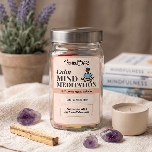 Calm Mind Meditation Jar | Daily Affirmations & Mindfulness Gift