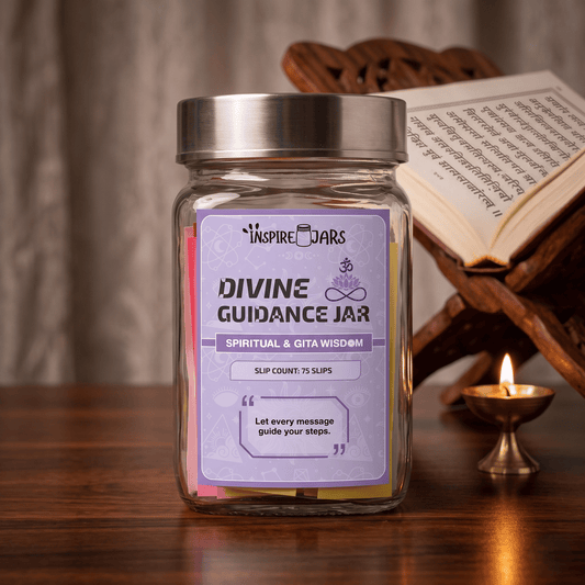 Divine Guidance Jar | Spiritual Gifts & Daily Bhagavad Gita Wisdom