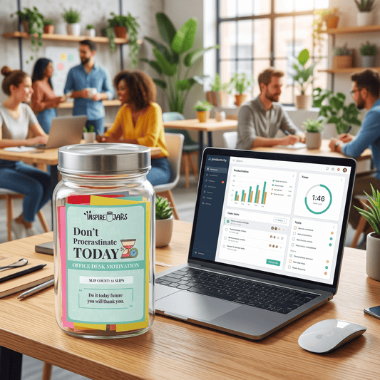 Don't Procrastinate Today Jar | Office Desk Motivation & Productivity Gift