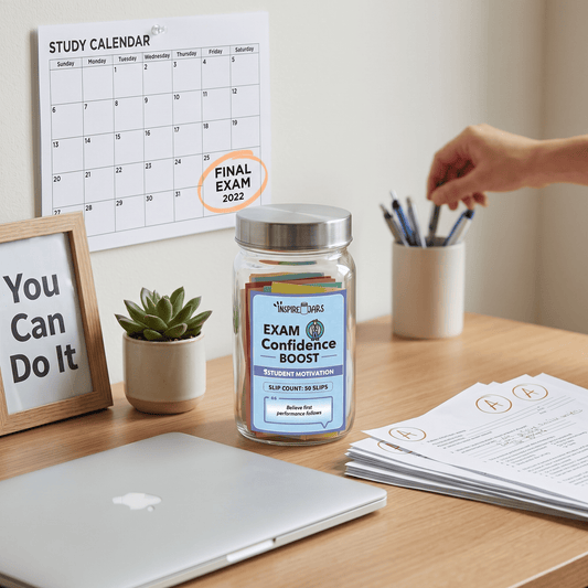 Exam Confidence Booster Jar | Motivational Student Gift & Study Inspiration