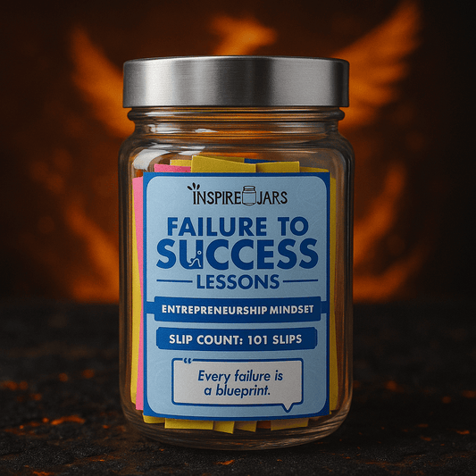 Failure to Success Lessons Jar – 101 Inspirational Notes for Entrepreneurs | Inspire Jars
