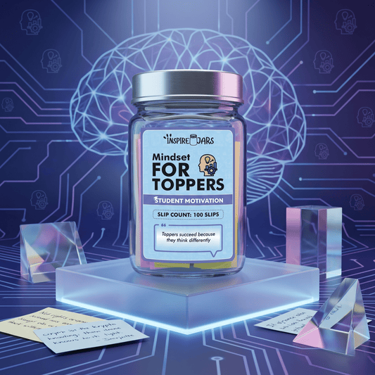 Mindset for Toppers Jar | Premium Motivational Gift for Students
