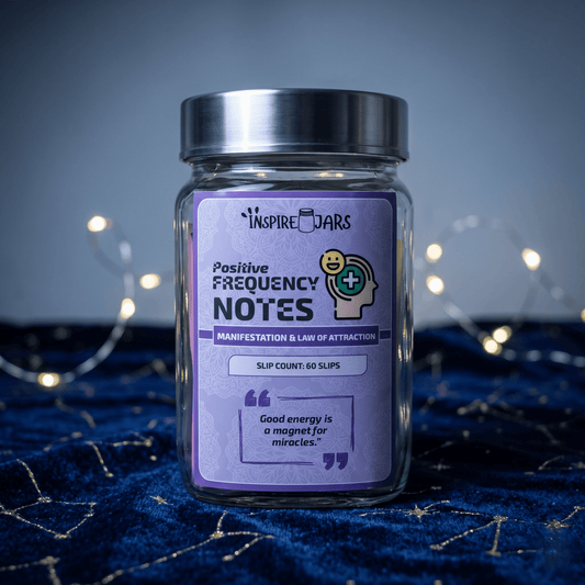 Positive Frequency Notes Manifestation Jar | Law of Attraction Gift