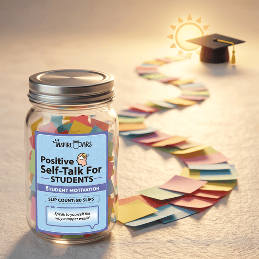 Positive Self Talk for Students Jar | Inspirational Gift to Boost Confidence & Focus