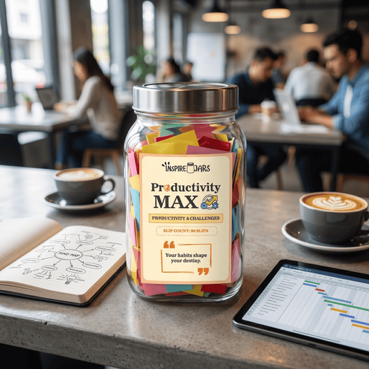 Productivity Max Daily Challenge Jar | Motivational Gift for Goal Chasers