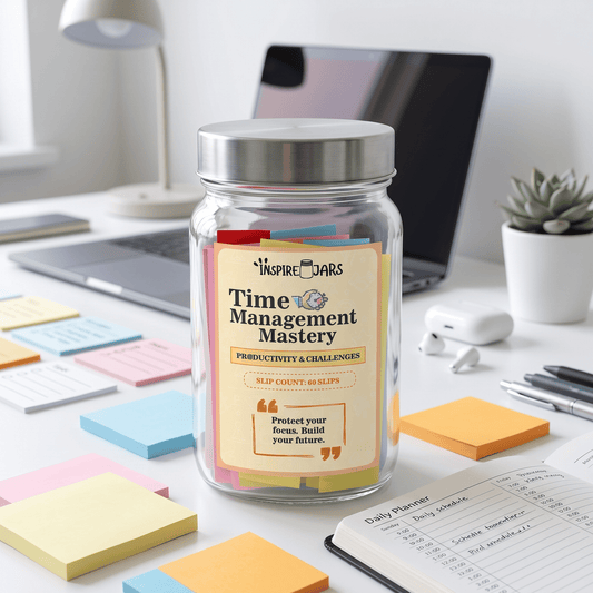 Time Management Mastery Jar | Productivity & Goal Success Gift