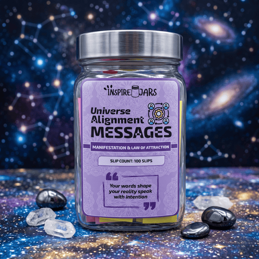 Universe Alignment Message Jar | Manifestation & Law of Attraction Gift