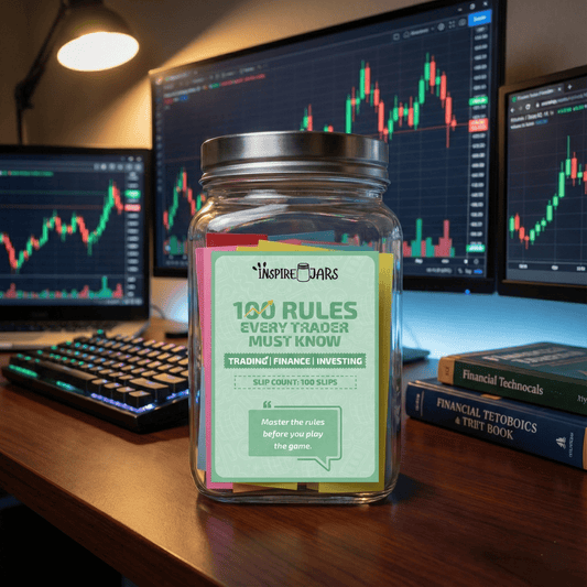 100 Rules Every Trader Must Know Jar | Ultimate Daily Trading Mindset Gift