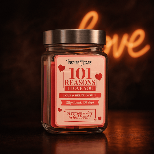 101 Reasons I Love You Jar | Romantic Gift for Couples