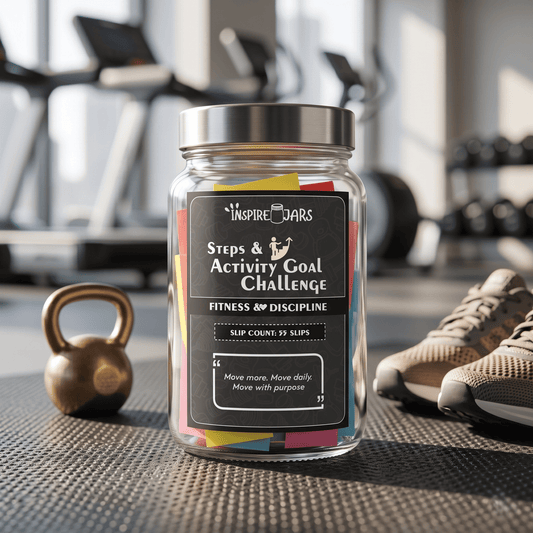 Steps & Activity Goals Challenge Jar | Premium Fitness & Motivation Gift