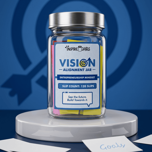 Vision Alignment Jar | 120 Entrepreneur Mindset Notes | Inspire Jars