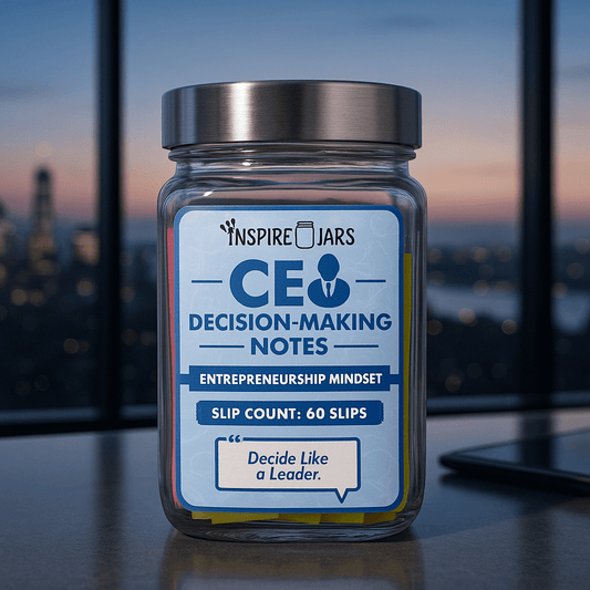 CEO Decision Making Jar – 60 Motivational Notes for Leaders | Inspire Jars
