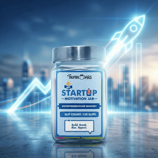 Startup Motivation Jar | 120 Daily Inspiration Notes for Entrepreneurs | Inspire Jars