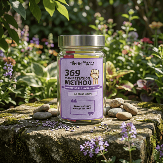 369 Manifestation Method Jar | Law of Attraction Gift for Spiritual Growth