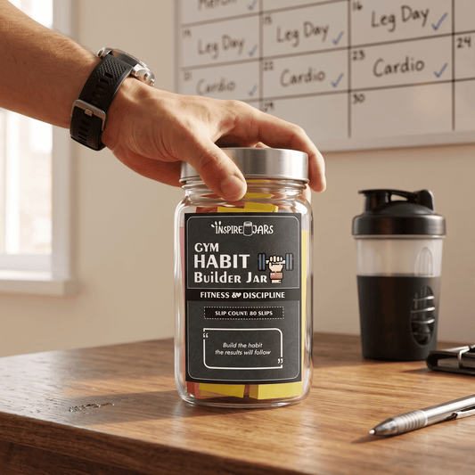 Gym Habit Builder Jar | Ultimate Fitness Motivation &amp; Discipline Gift