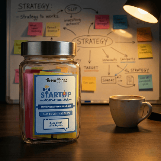 Startup Motivation Jar | 120 Daily Inspiration Notes for Entrepreneurs | Inspire Jars