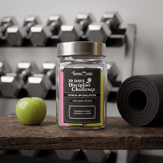 30 Days Discipline Challenge Jar | Fitness & Daily Accountability Gift