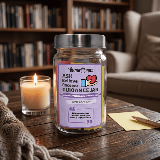 Ask Believe Receive Jar | Manifestation & Law of Attraction Gift