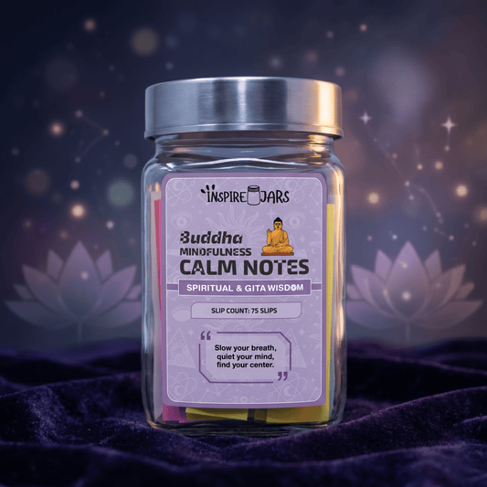 Buddha Mindfulness & Calm Note Jar | Spiritual Gift for Inner Peace