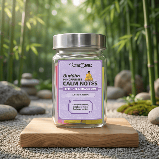 Buddha Mindfulness & Calm Note Jar | Spiritual Gift for Inner Peace