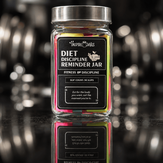 Diet Discipline Reminder Jar | Daily Motivation & Fitness Gift
