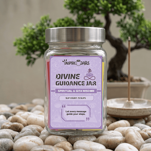Divine Guidance Jar | Spiritual Gifts & Daily Bhagavad Gita Wisdom