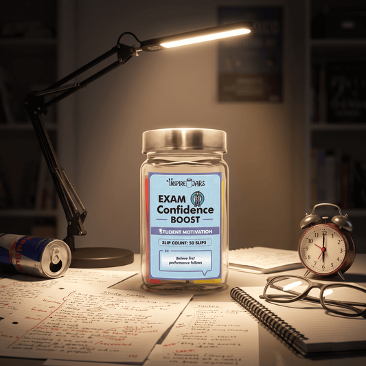 Exam Confidence Booster Jar | Motivational Student Gift & Study Inspiration