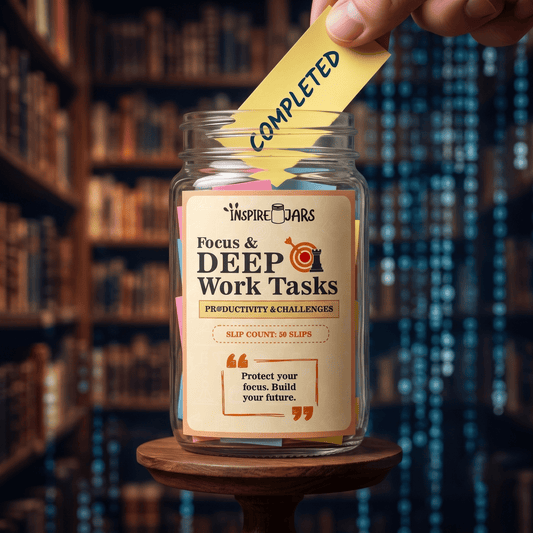Focus and Deep Work Task Jar | Ultimate Productivity Gift