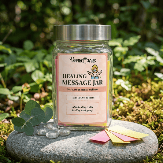 Healing Message Jar | Ultimate Self-Love &  Mental Wellness Gift