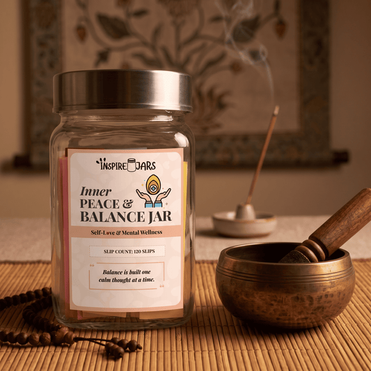 Inner Peace Balance Jar | Self Love & Mental Wellness Gift