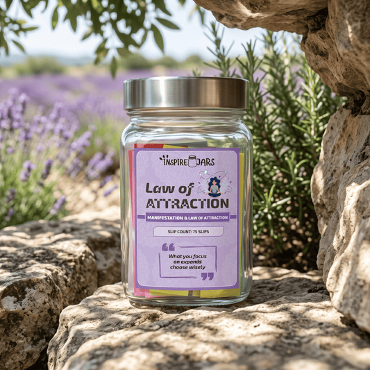 Law of Attraction Manifestation Jar | Daily Positivity & Gratitude Gift