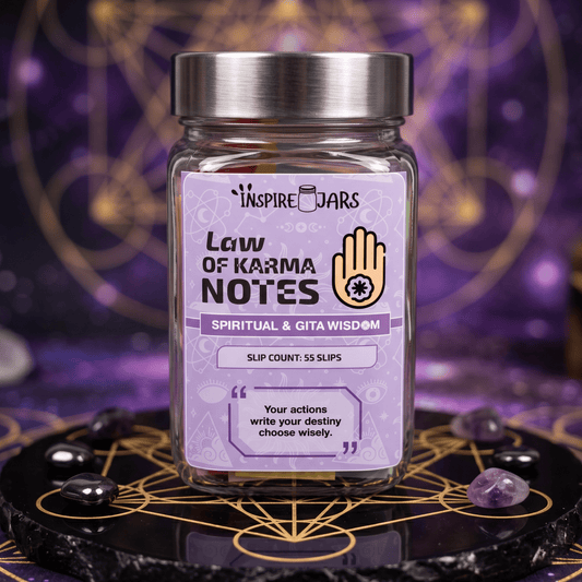 Law of Karma Notes | Inspire Jar® | Spiritual Wisdom Gift for Mindfulness & Peace