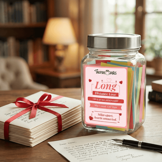 Long Distance Love Connection Jar | Meaningful Romantic Gift for Couples