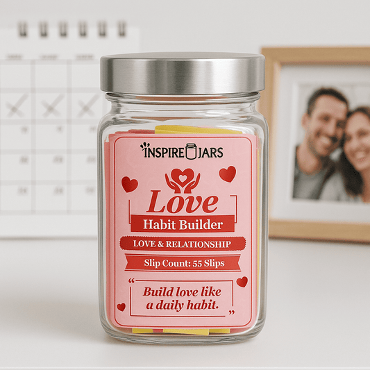 Love Habit Builder Jar | Meaningful Daily Relationship Gift for Couples