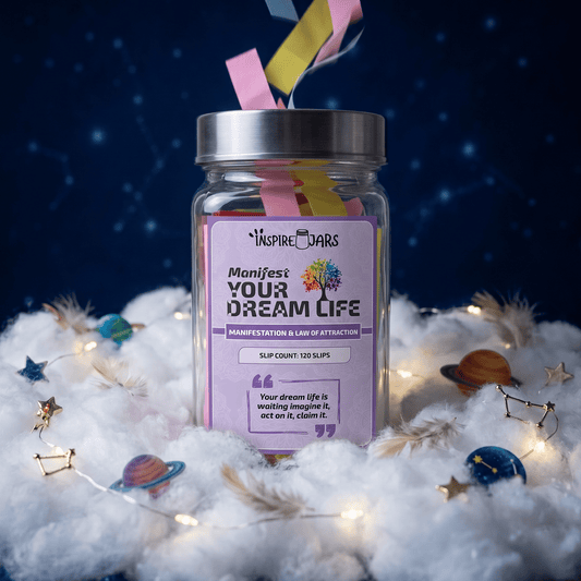 Manifest Your Dream Life Jar | Premium Law of Attraction & Manifestation Gift