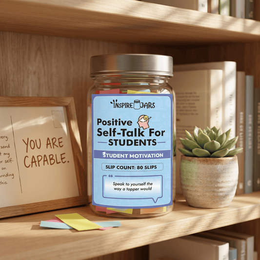 Positive Self Talk for Students Jar | Inspirational Gift to Boost Confidence & Focus