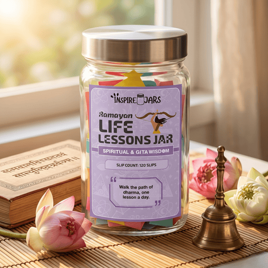 Ramayan Life Lessons Jar | Spiritual & Wisdom Gift for Mindfulness