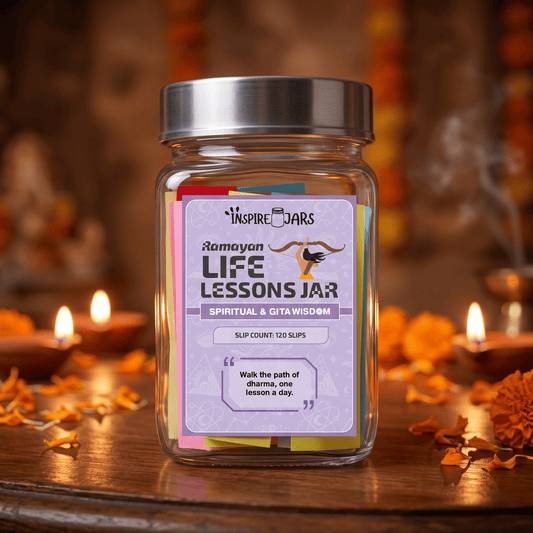Ramayan Life Lessons Jar | Spiritual & Wisdom Gift for Mindfulness