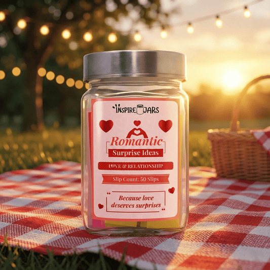 Romantic Surprise Ideas Jar | Ultimate Love & Relationship Gift for Couples