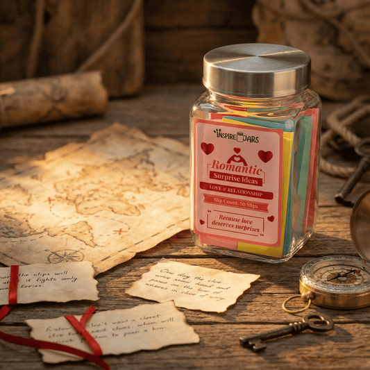 Romantic Surprise Ideas Jar | Ultimate Love & Relationship Gift for Couples