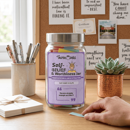 Self Belief & Worthiness Jar | Law of Attraction & Manifestation Gift