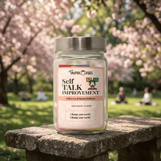 Self Talk Improvement Jar | Self Love & Mental Wellness Gift