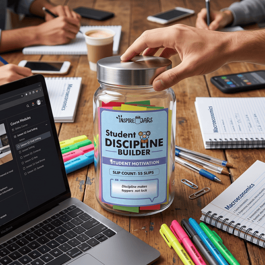 Student Discipline Jar | Daily Motivation & Focus Gift for Students