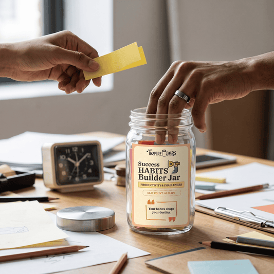 Success Habit Builder Jar | 90-Day Productivity & Mindset Gift