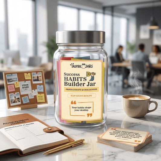 Success Habit Builder Jar | 90-Day Productivity & Mindset Gift